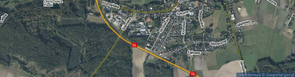 Zdjęcie satelitarne Okrężna ul.